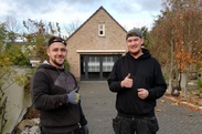 20x SunPower P3-380-AC, Enphase, hellend met 40m grondkabel